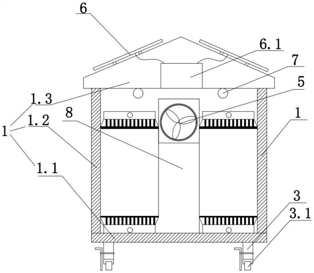 Moistureproof and fireproof high-voltage switch cabinet