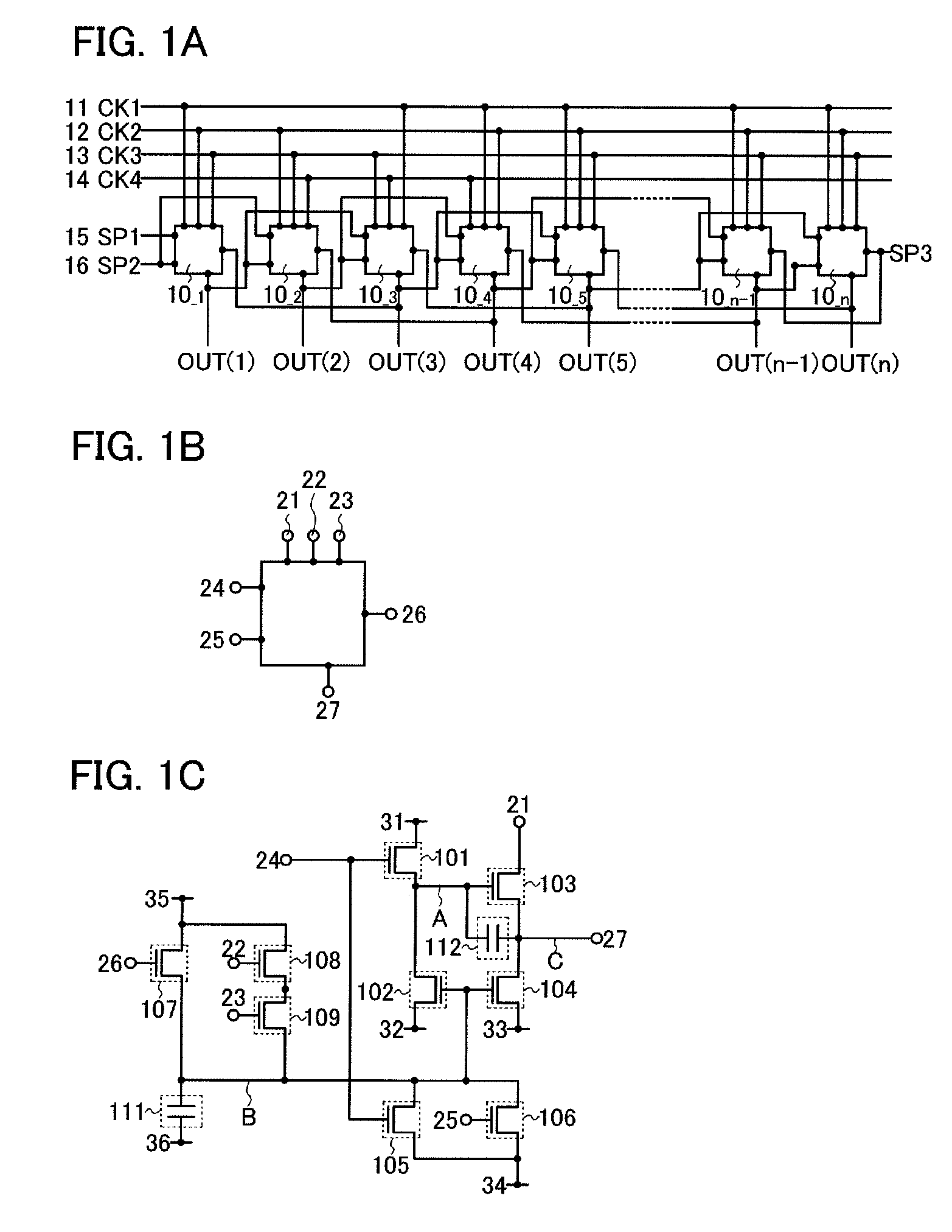 Pulse output circuit, shift register, and display device