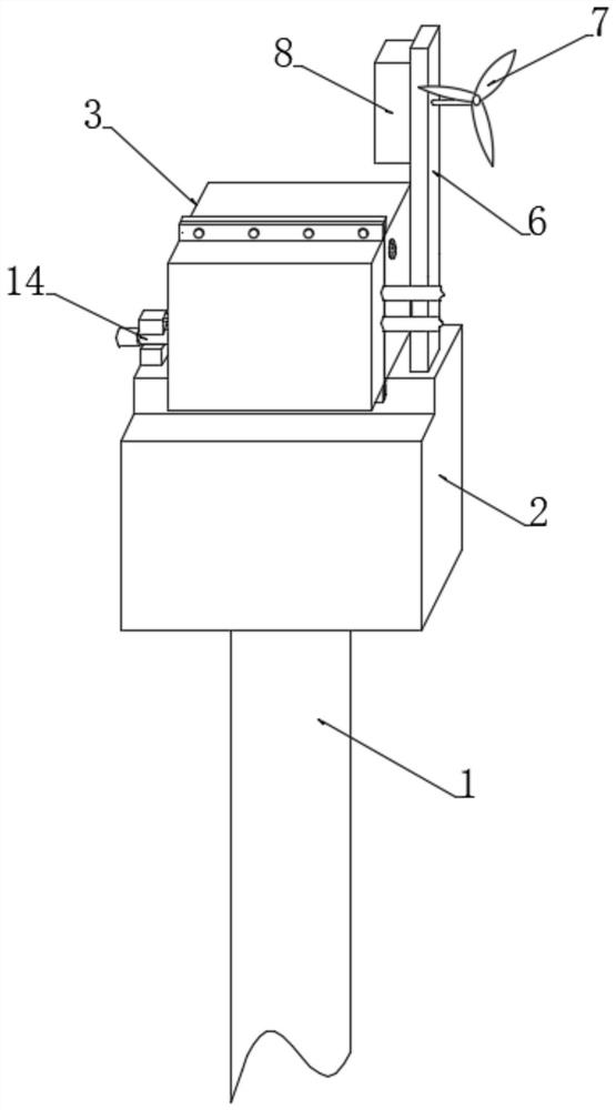 A kind of electric power monitoring placement pile and using method thereof