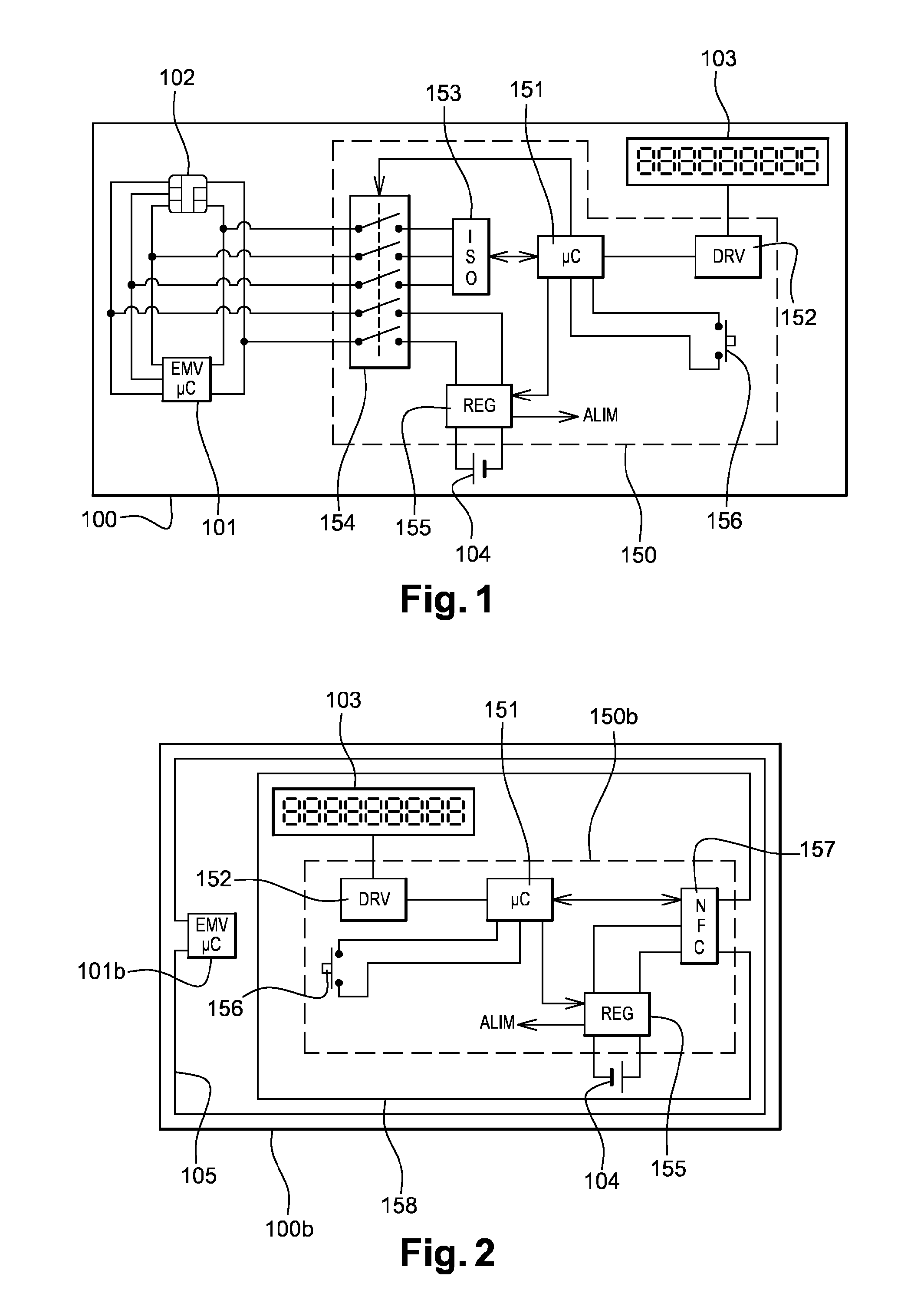 Bank card with display screen