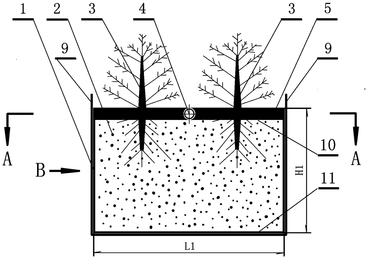 Wollastonite tailing modular planting green bag for planting shrubs