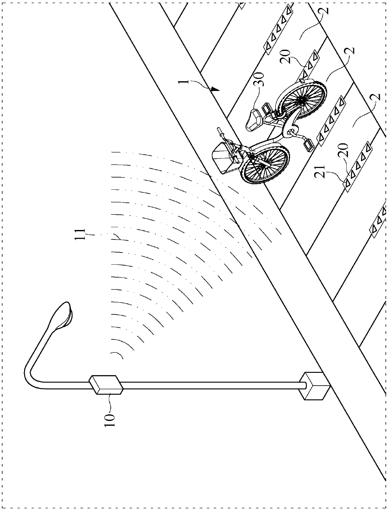 Shared bicycle parking management method and management system thereof