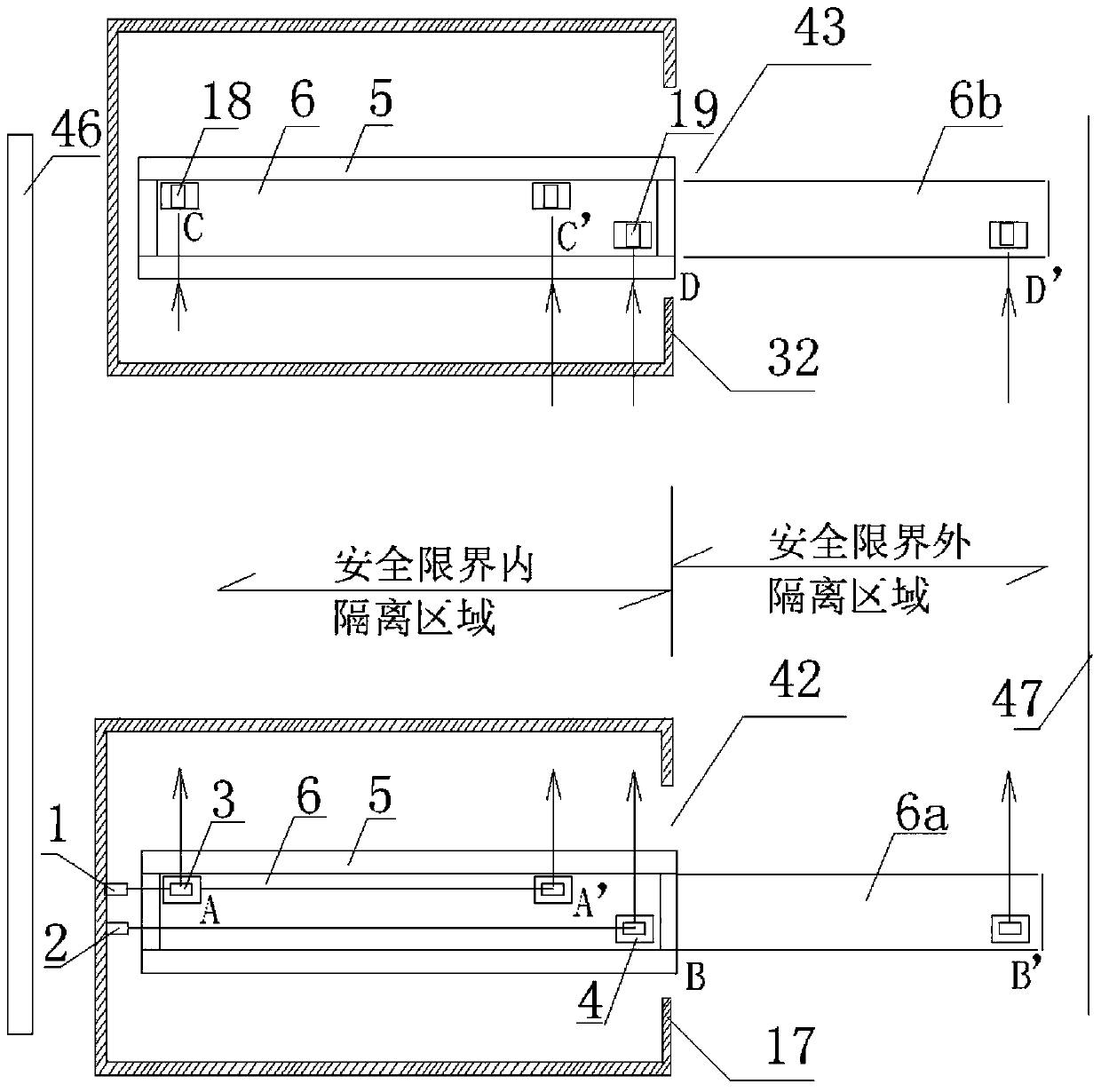 A scanning beam detection device and method thereof