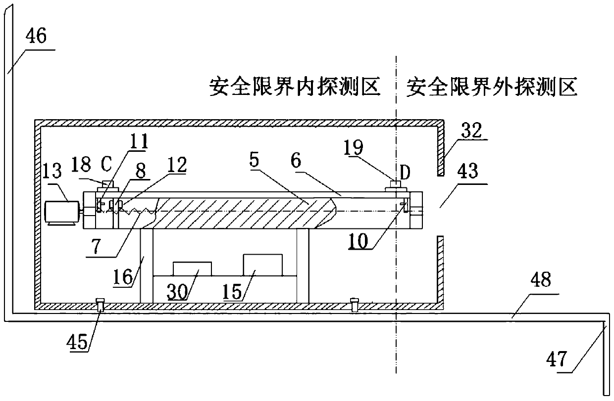 A scanning beam detection device and method thereof