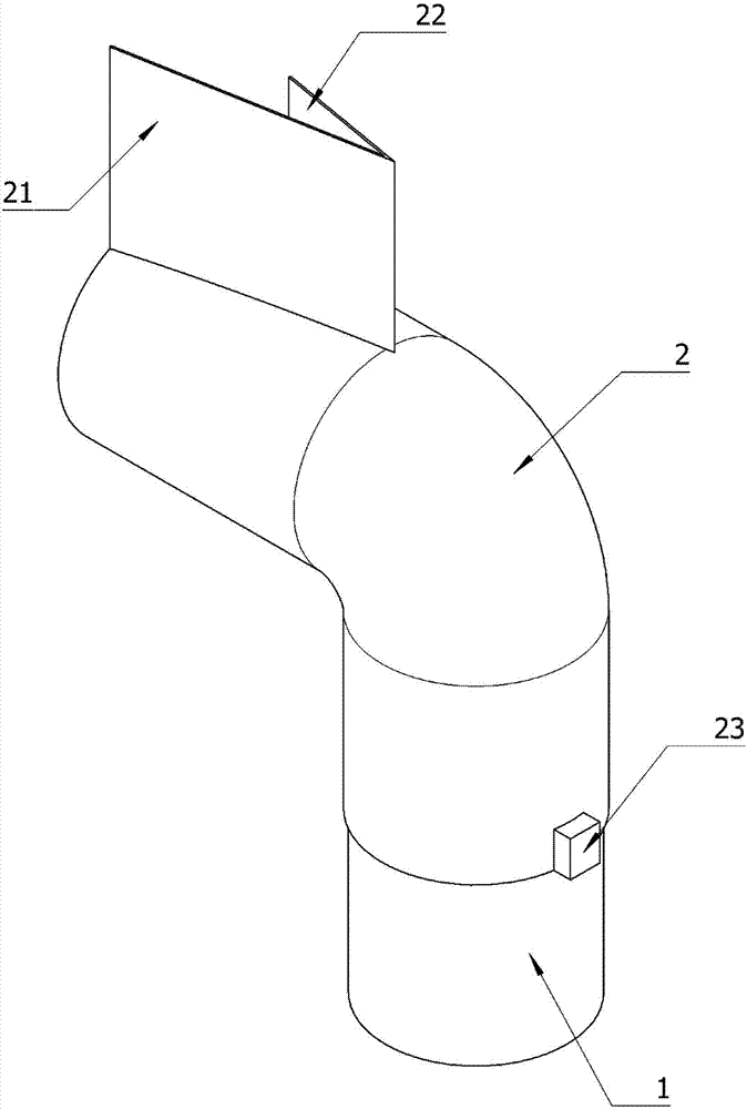 Chimney having automatic direction adjustment function