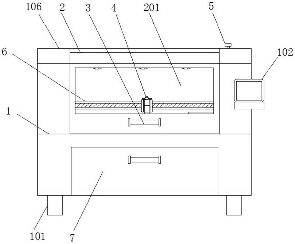 Laser cutting device