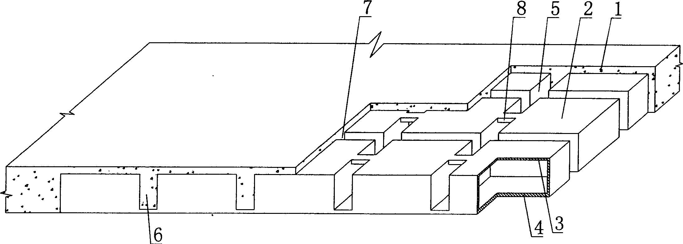 Reinforced concrete hollow slab