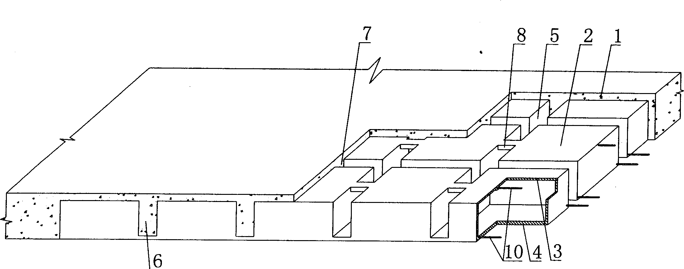 Reinforced concrete hollow slab