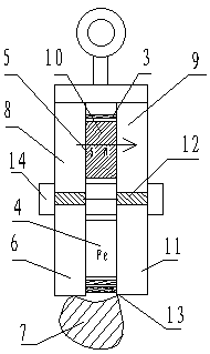 On-off shielded rotary permanent magnet suction scheme in the slot