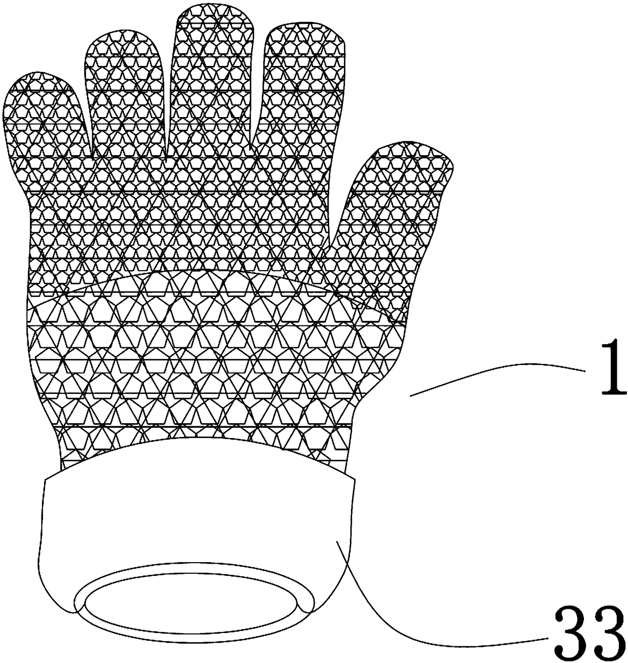 Protective glove with incised wound preventing function