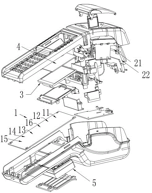 Multifunctional fiscal cash register