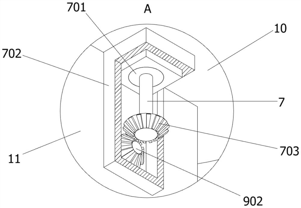 A floor drain type drainage device for aluminum alloy ships