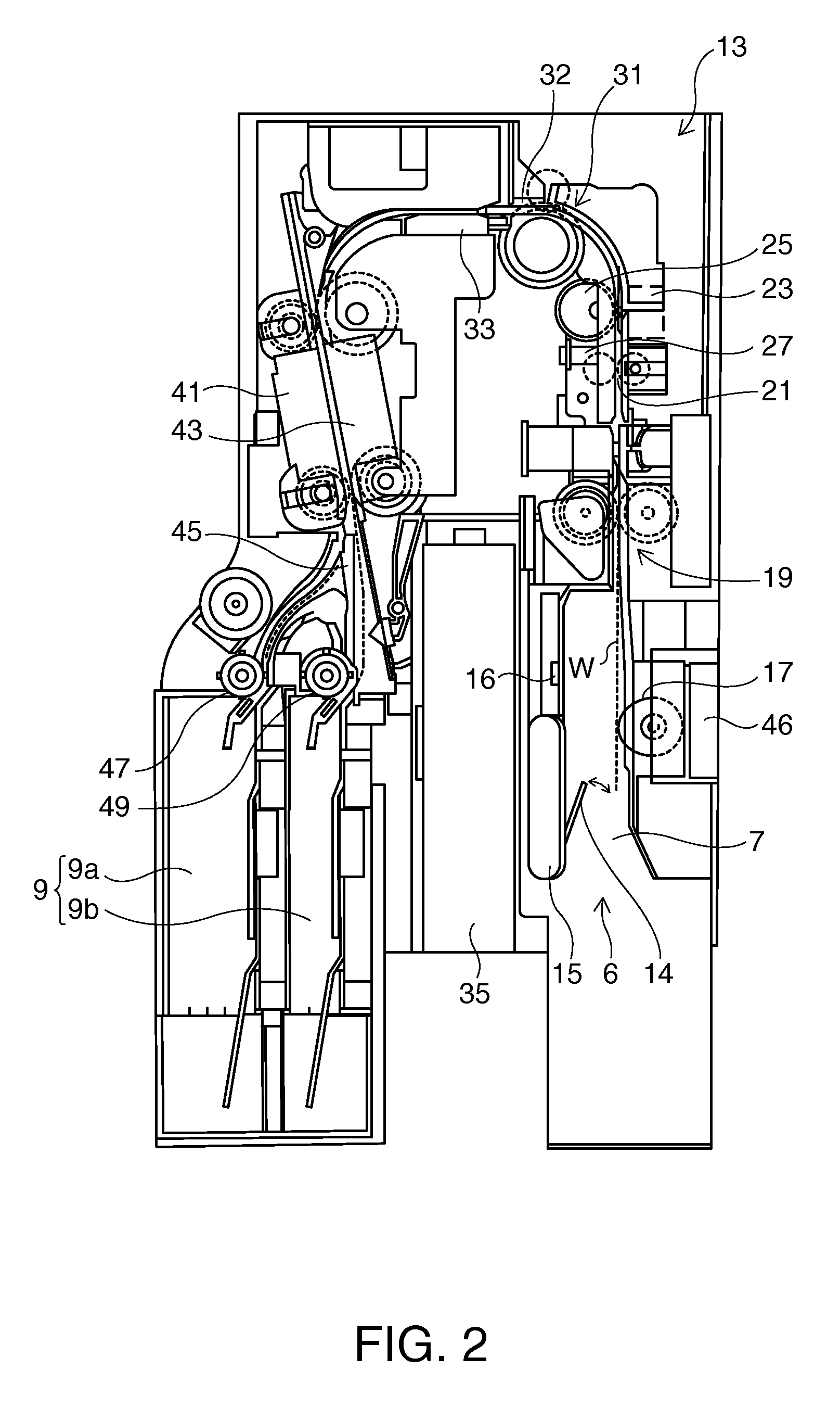 Media processing device, check processing device, and method of controlling a media processing device