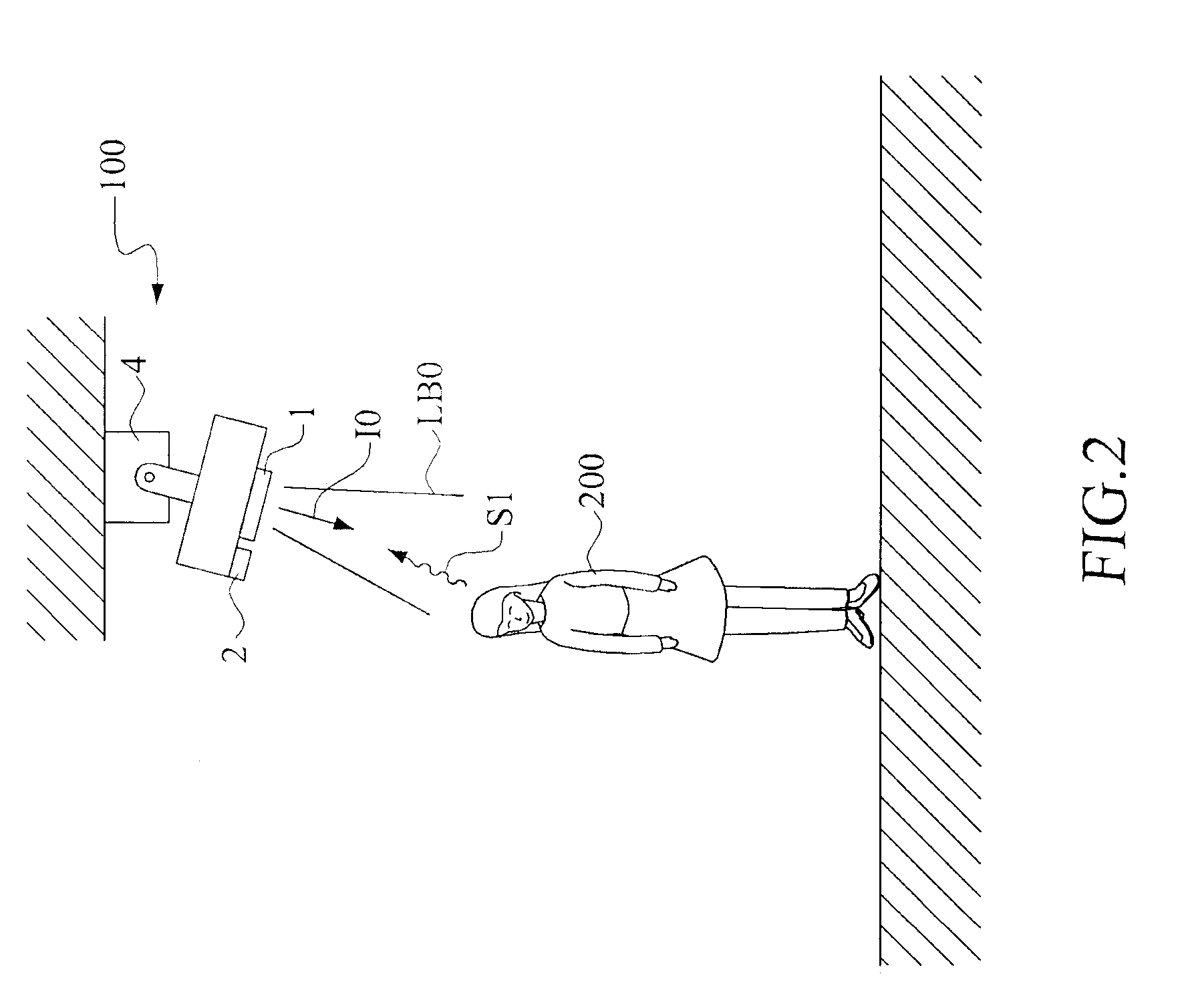 Illumination system capable of automatically adjusting illumination direction according to human body's signal