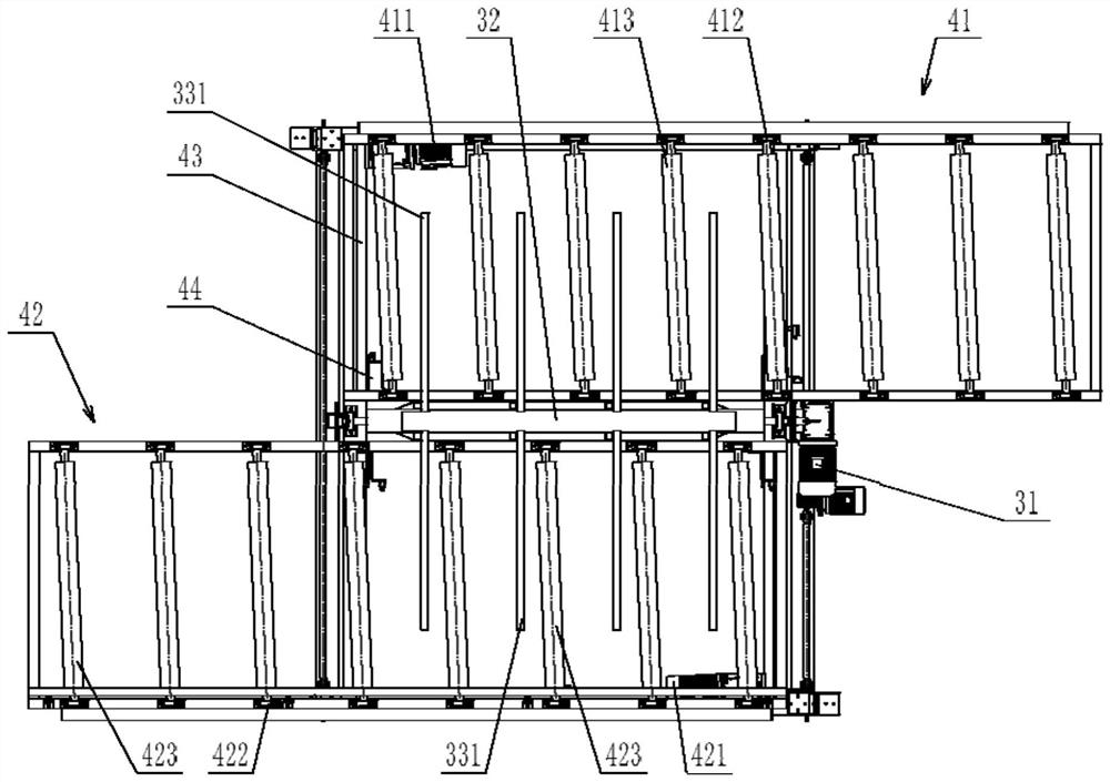 Double-sided processing wood sanding device