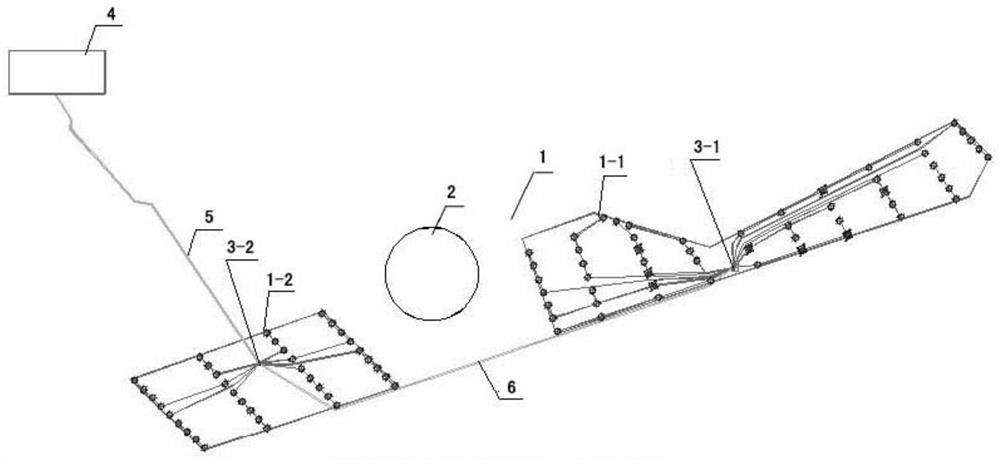 Offshore wind plant arrangement structure and arrangement method