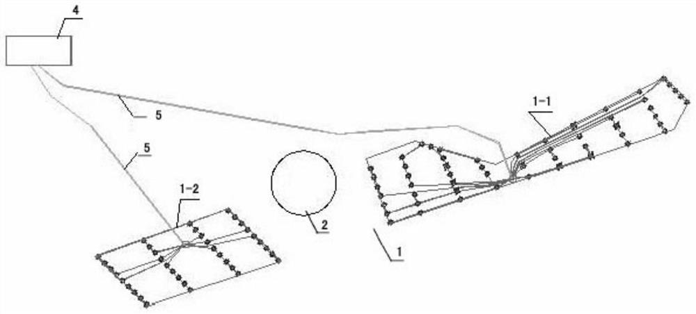 Offshore wind plant arrangement structure and arrangement method