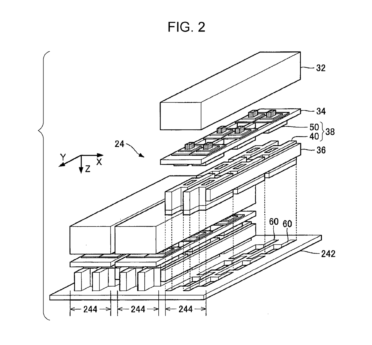 Liquid ejecting unit, liquid ejecting head, support body for liquid ejecting head