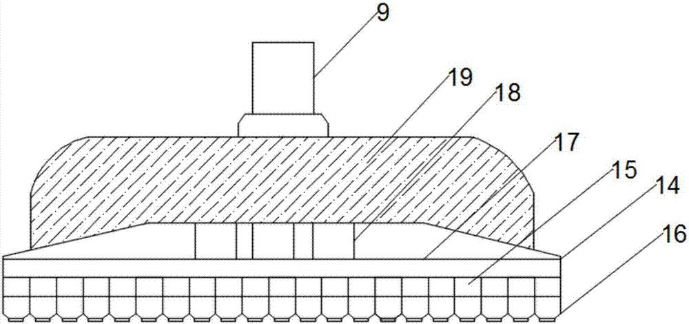 Efficient plywood gluing device