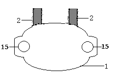 Vertical conductor bonded quick tensioner fitting support insulator in use