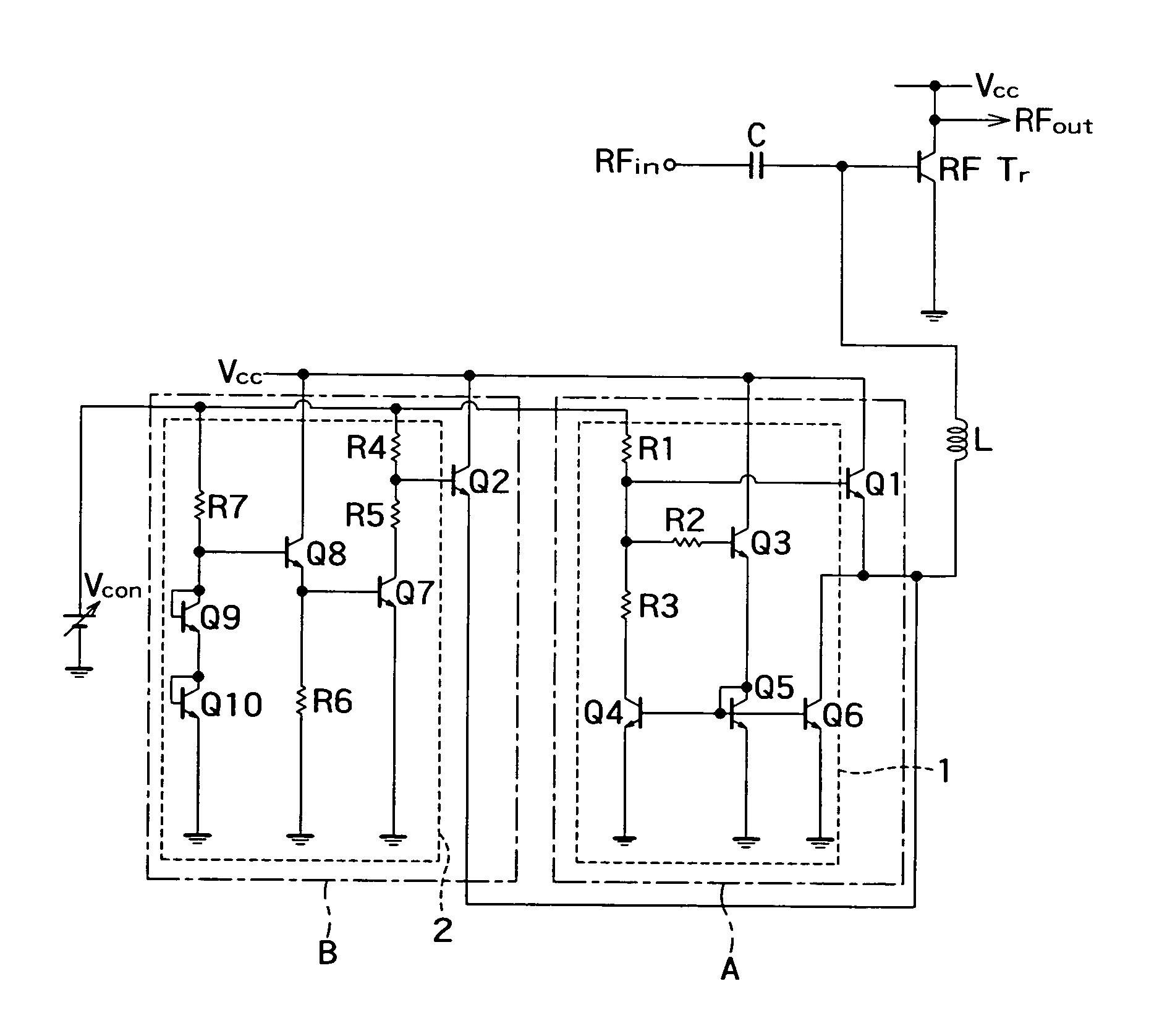 Bias current supply circuit and amplification circuit