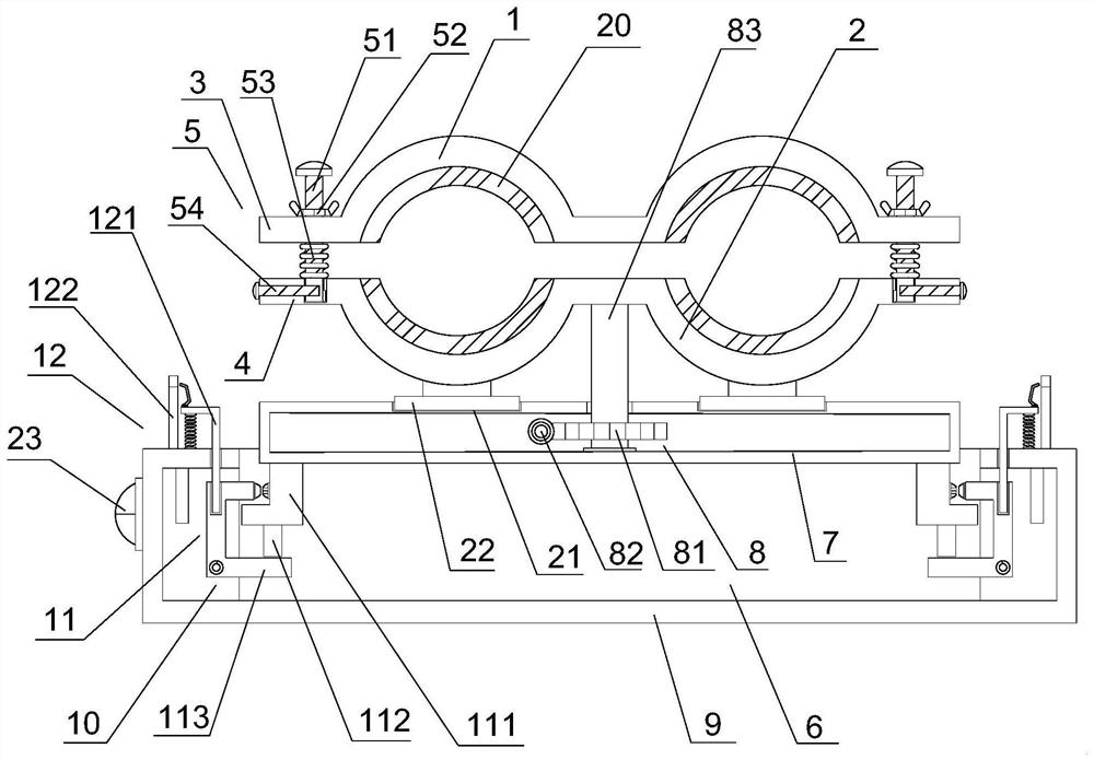 Cable clamp with protection effect