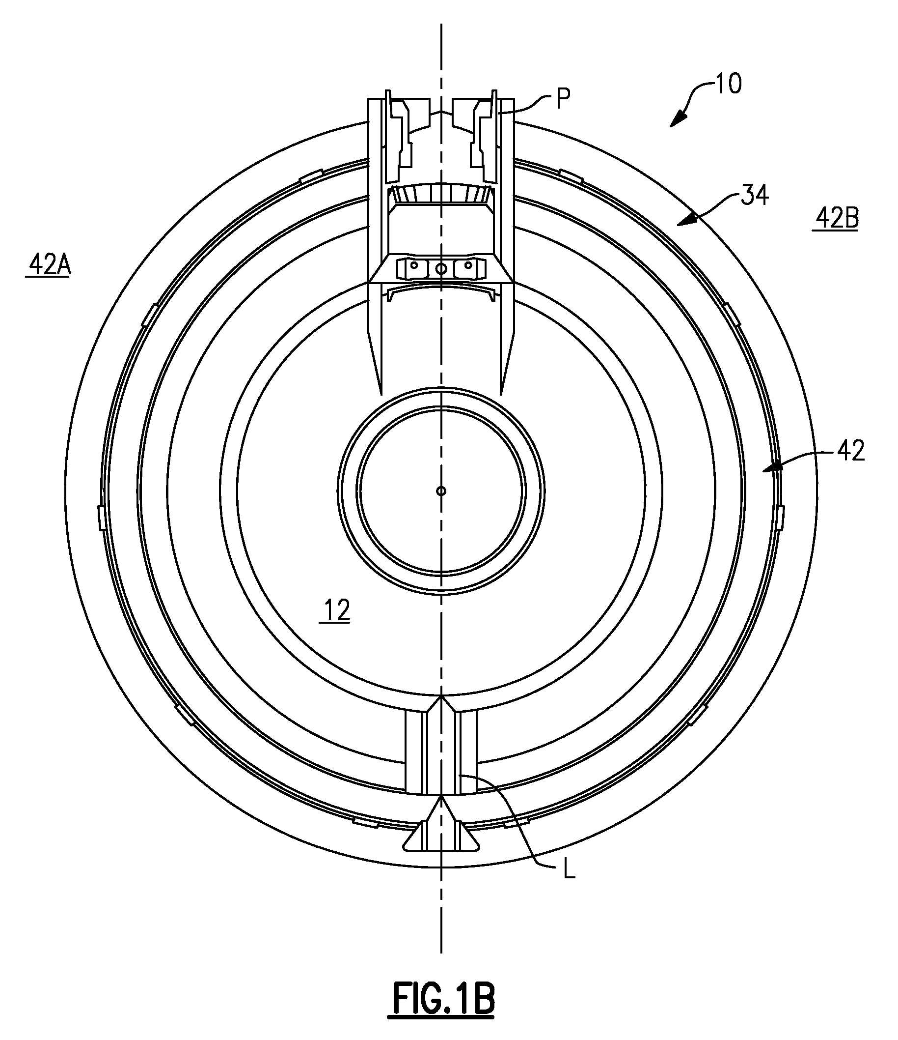 Gas turbine engine with axial movable fan variable area nozzle