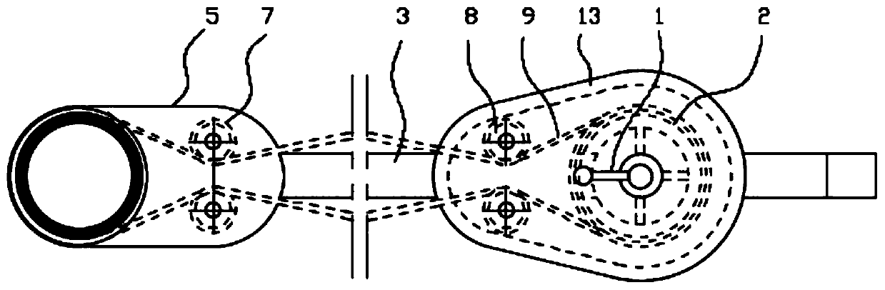 A detachable net bag fruit and branch harvesting and cutting device