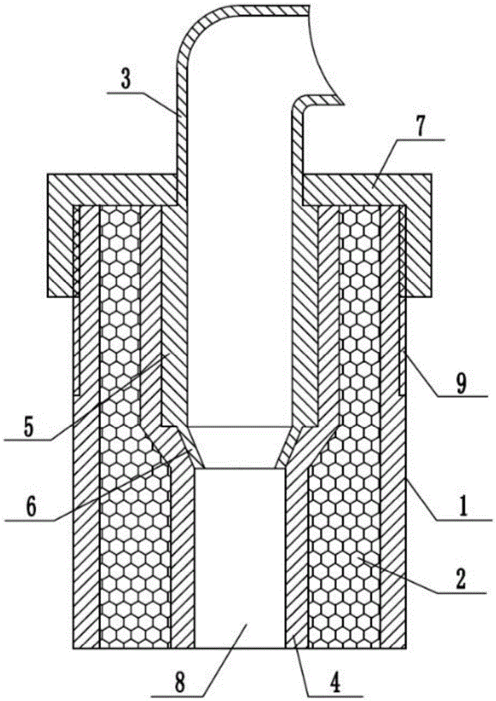 A kind of sound-proof and sealed ceramic socket pipe