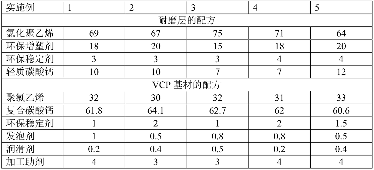 Stone-plastic lightweight vcp floor and preparation method thereof