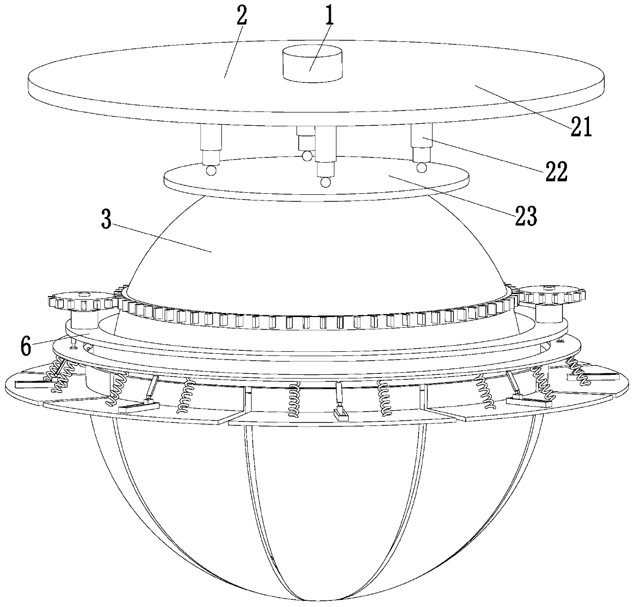 Unmanned aerial vehicle camera shooting aerial photography suspension holder