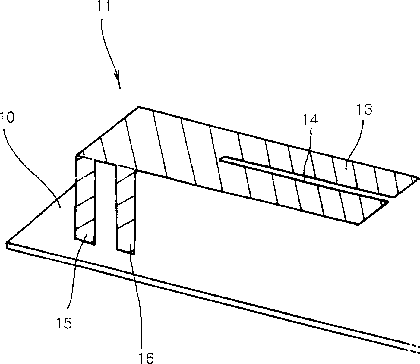 Wireless LAN antenna and wireless LAN card having said antenna