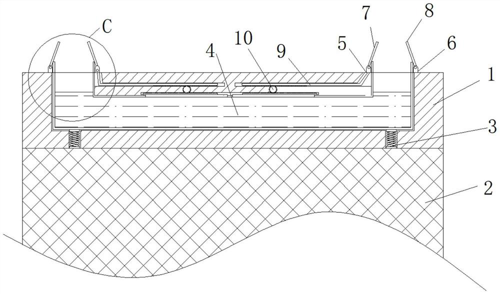 Roof surface capable of being cooled by utilizing rainwater