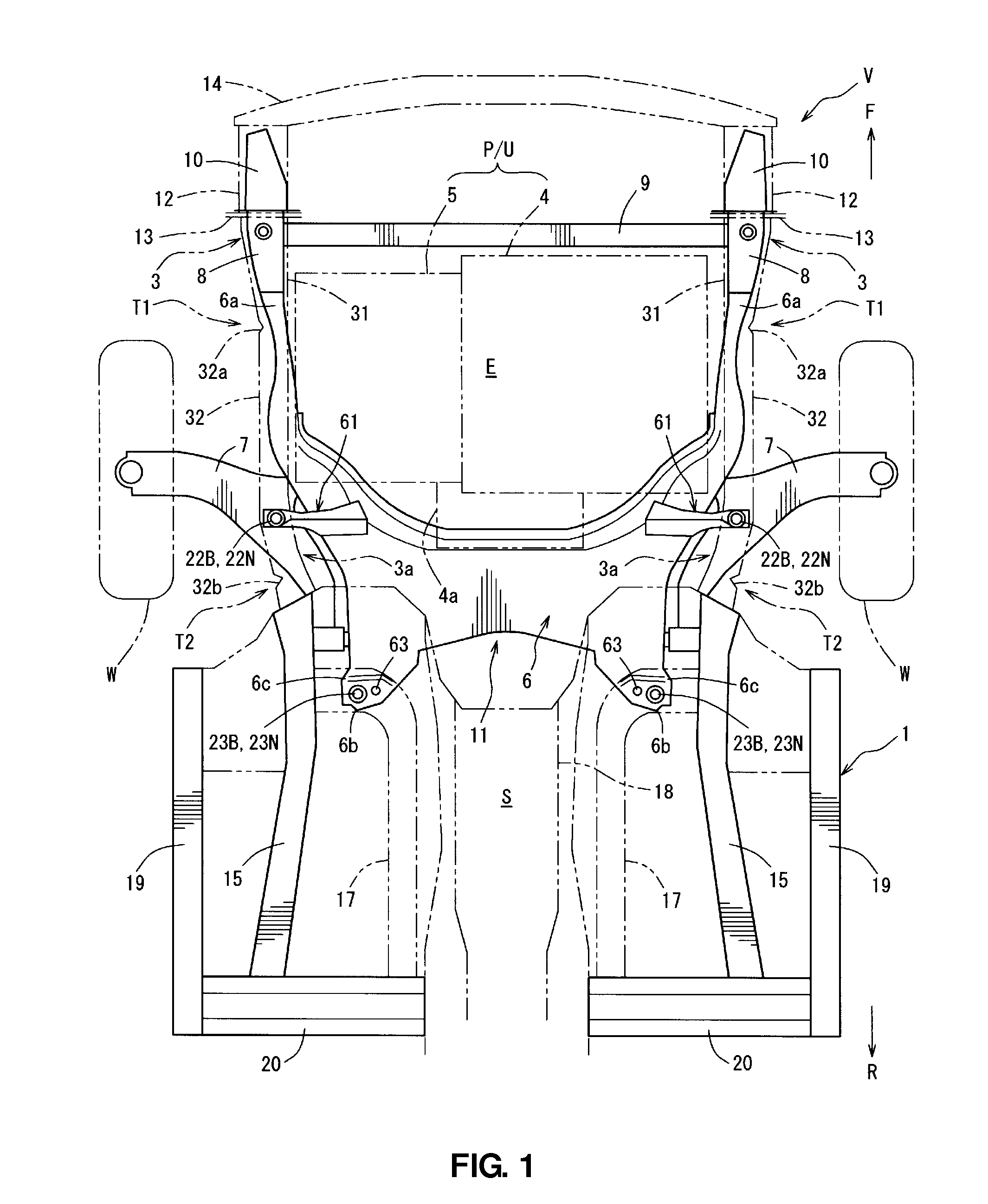 Lower structure of automotive vehicle