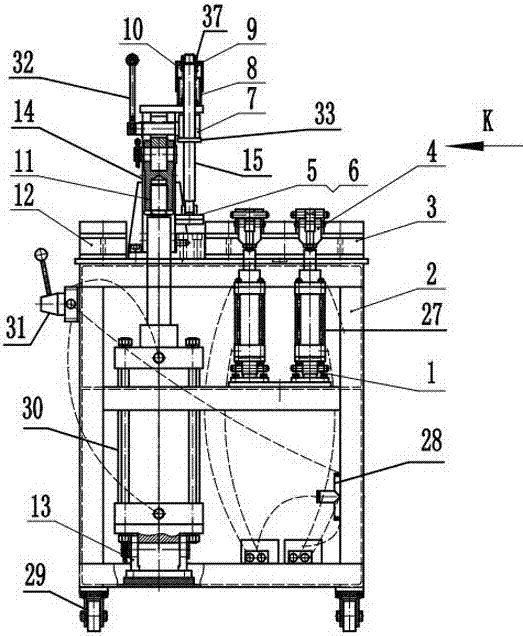 Pneumatic shearing butt-welding machine