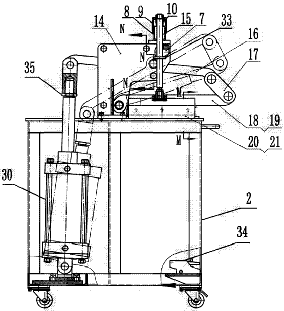 Pneumatic shearing butt-welding machine