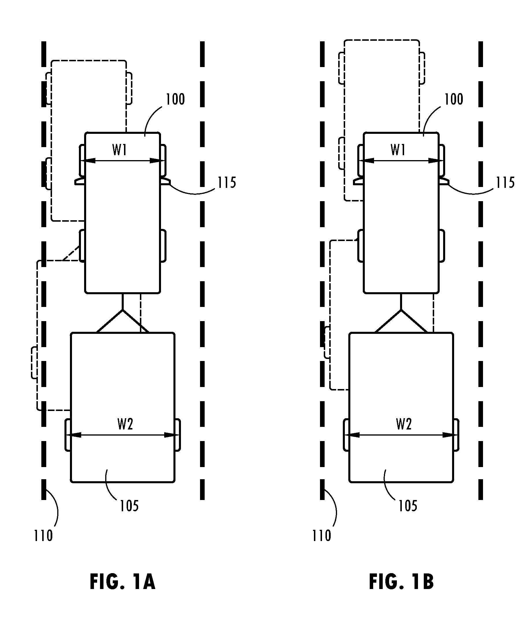 Trailer lane departure warning system