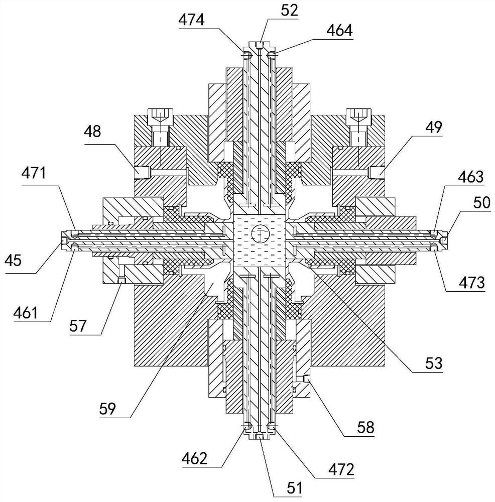 Hydrate porous medium synthesis device and permeability tensor test system and method thereof