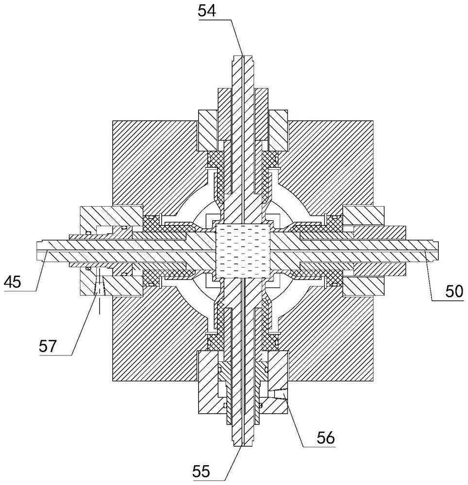 Hydrate porous medium synthesis device and permeability tensor test system and method thereof