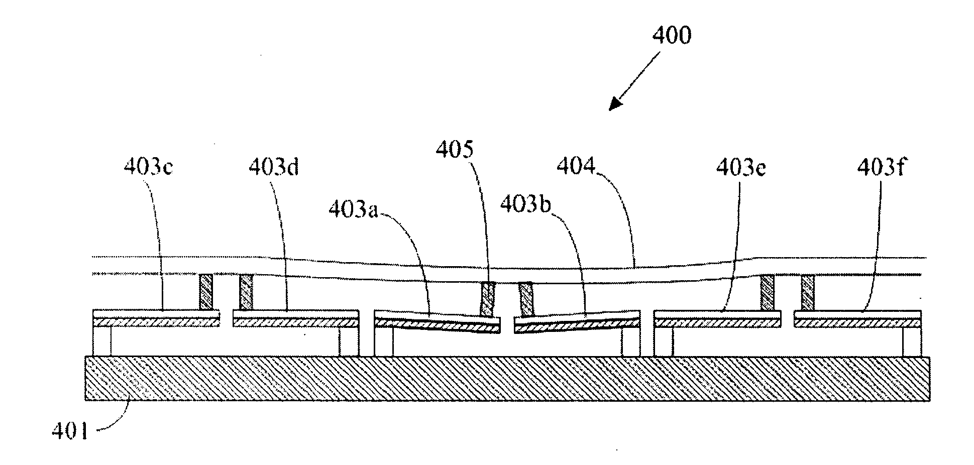 MEMS hierarchically-dimensioned deformable mirror