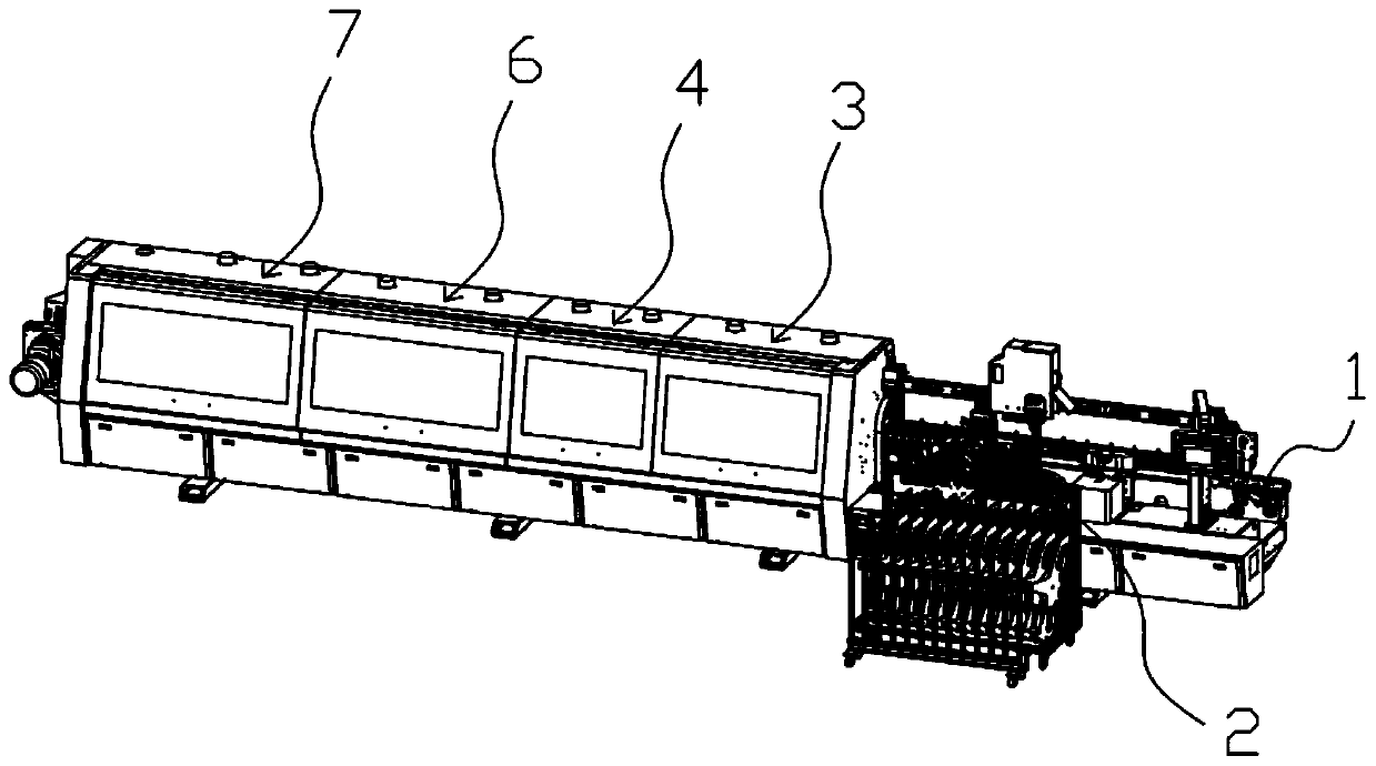 Machining method of automatic edge banding machine