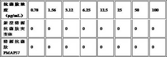 Novel pig-source antibacterial peptide mutant, preparation method and application thereof