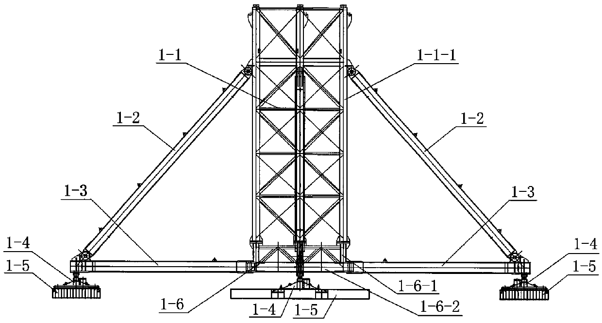 Wind power hoisting tower crane convenient to transfer