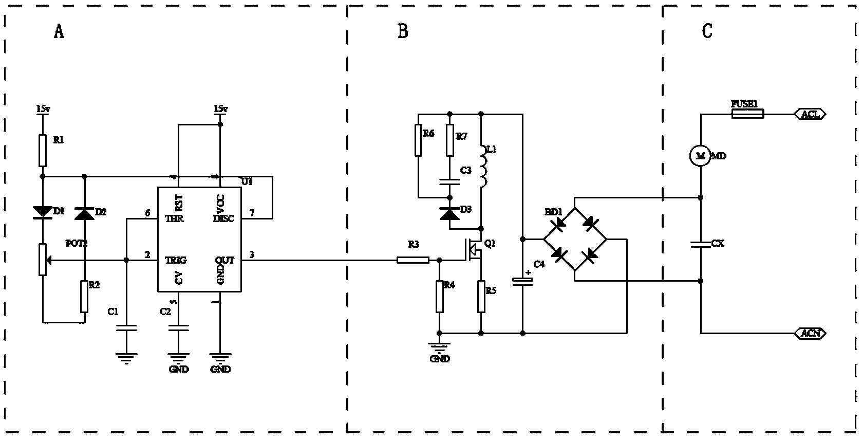 Motor speed adjusting device