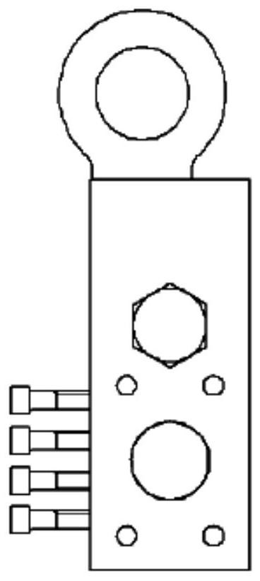 Eccentric lifting appliance and lifting method for marine high-pressure dual-fuel main engine cylinder cover exhaust valve