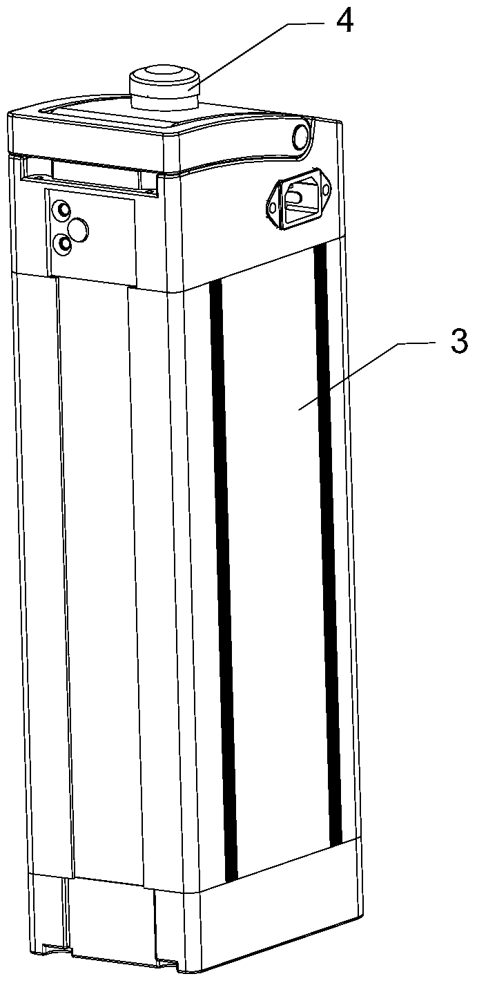 Lithium battery with fire-proof and explosion-proof device and electric vehicle using the battery