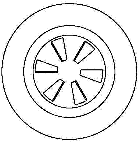 Distributor internally provided with jet flow hole plate