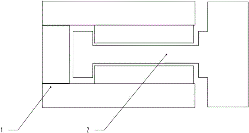 Coreless linear motor of embedded I-shaped coil