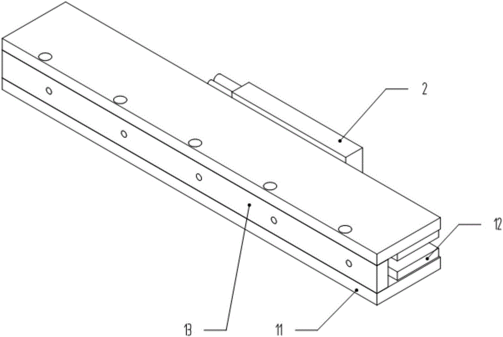 Coreless linear motor of embedded I-shaped coil