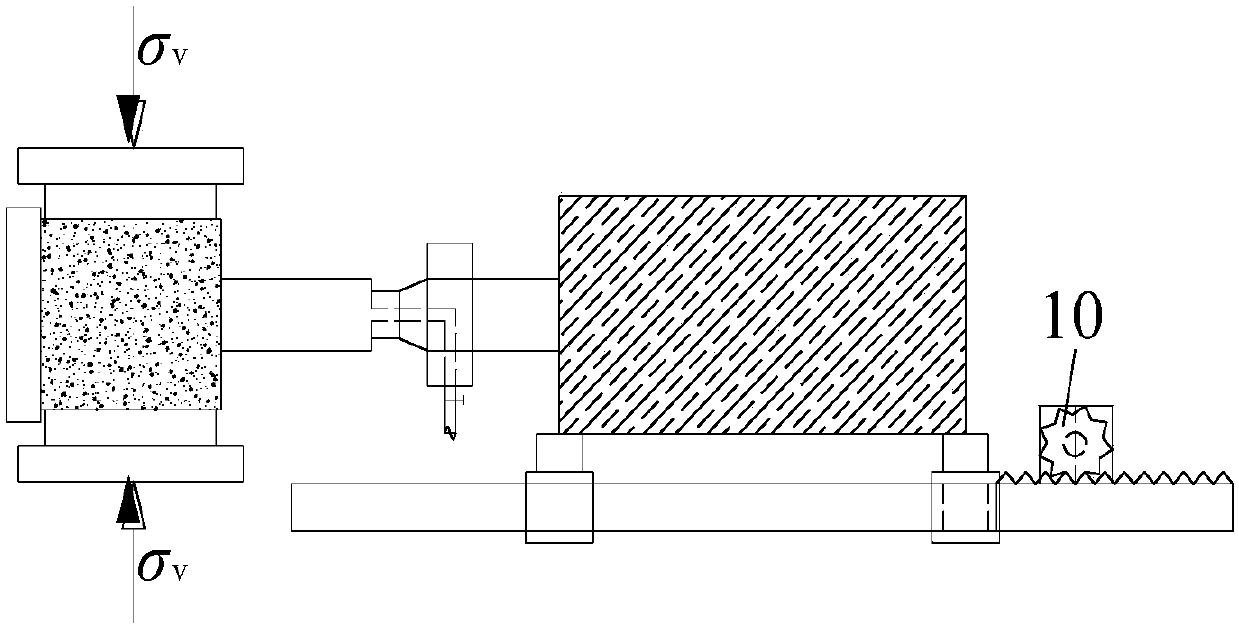 Test device and method for simulating two-dimensional loading liquid nitrogen cooling roadway excavation and unloading